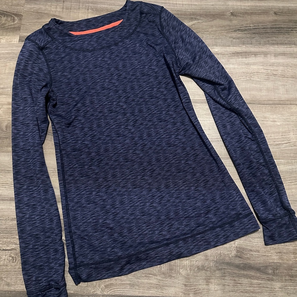 Cuddl Duds Women's Heathered Navy Sweatshirt